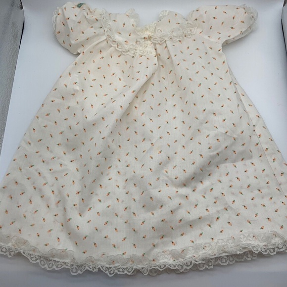 Vintage COLECO Cabbage Patch Kids Original Floral Lace Dress - Picture 5 of 12
